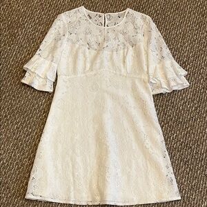 Amanda Uprichard Elegant White Lace Dress